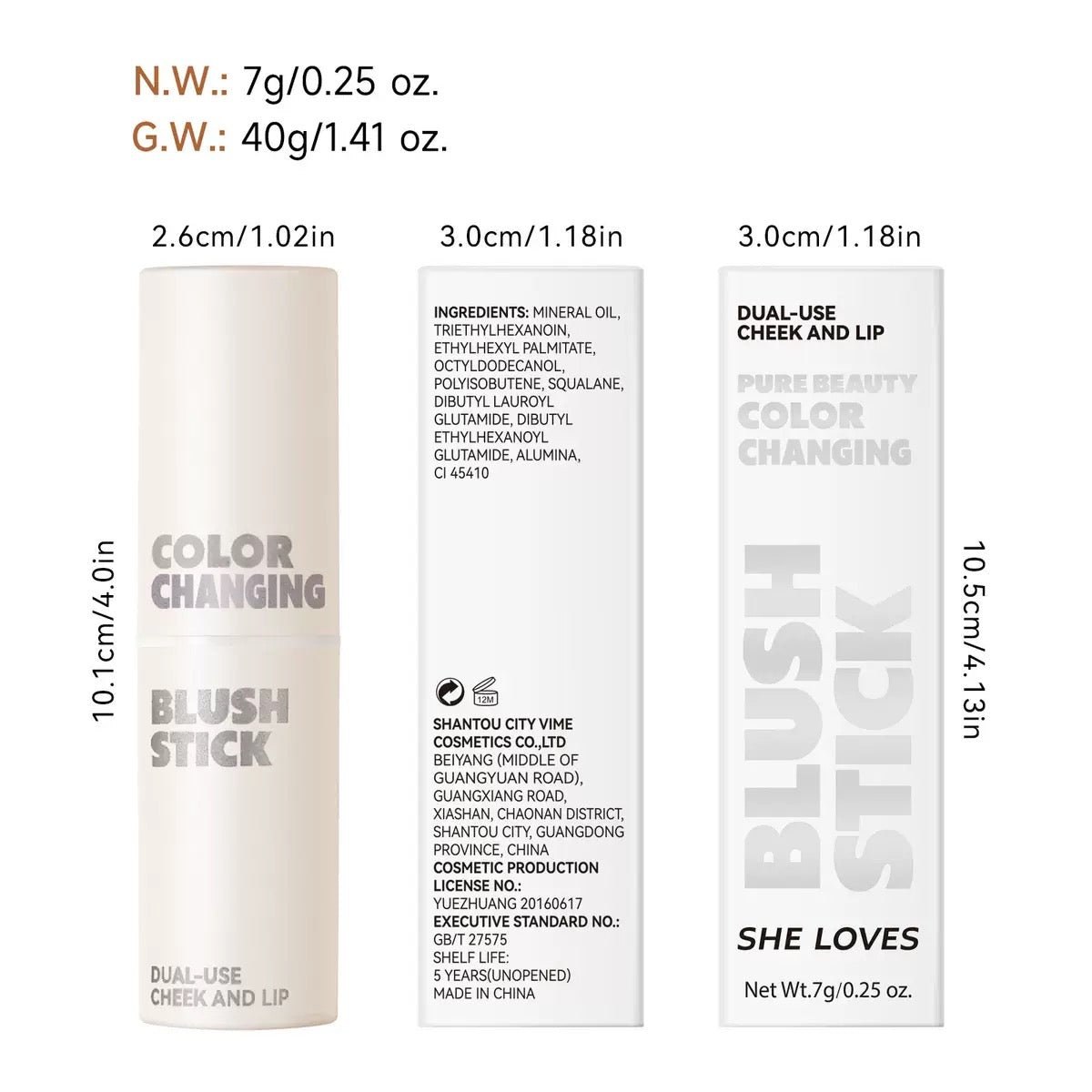 Colour Changing Blush Stick