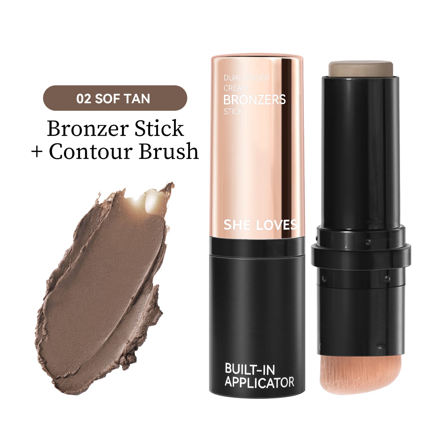 Dual-Ended Cream Bronzer Stick
