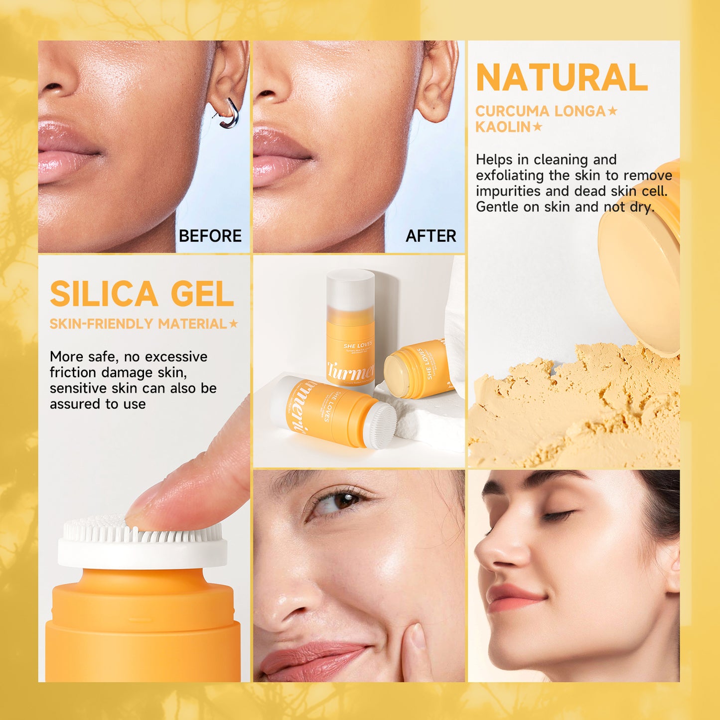 Turmeric Brightening Mud Mask Stick