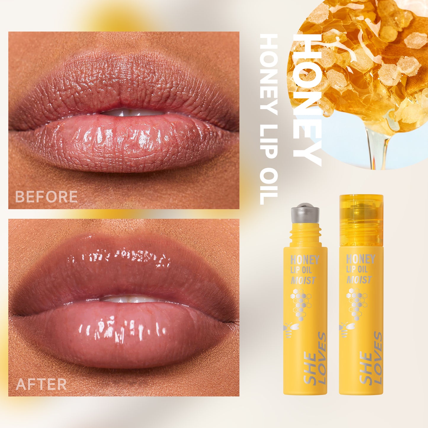 Honey and Cocunut Lip Oil Set