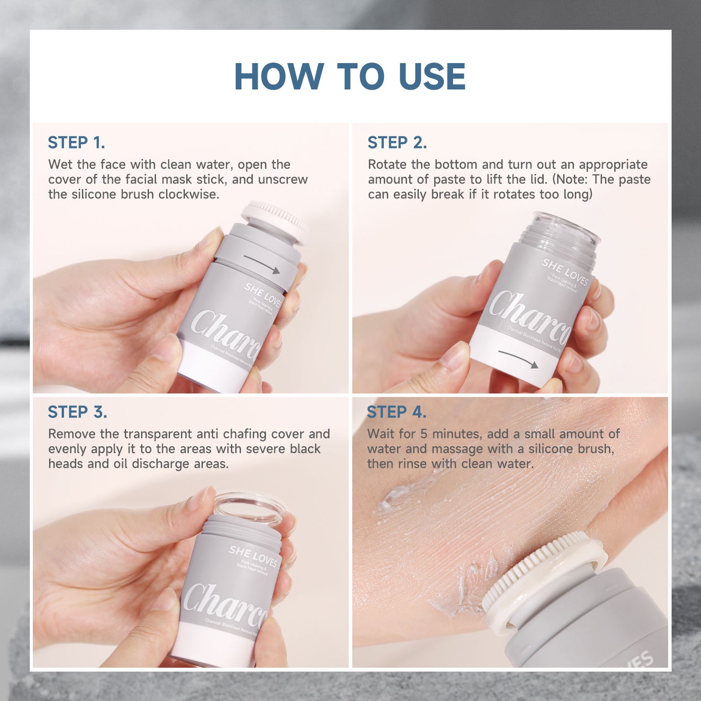 Charcoal Deep Cleansing Mud Mask Stick