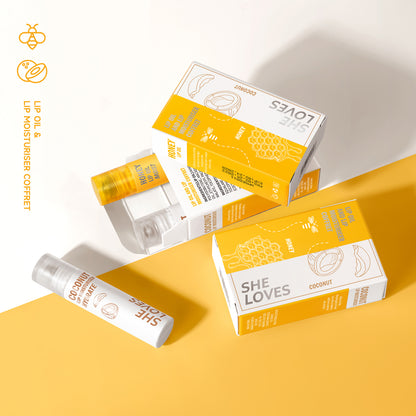 Honey and Cocunut Lip Oil Set