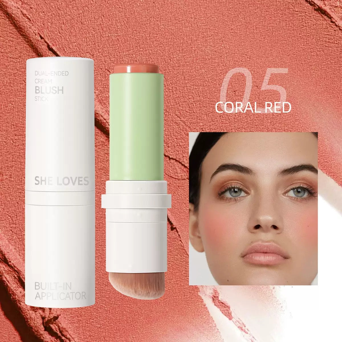 Dual Ended Cream Blush Stick