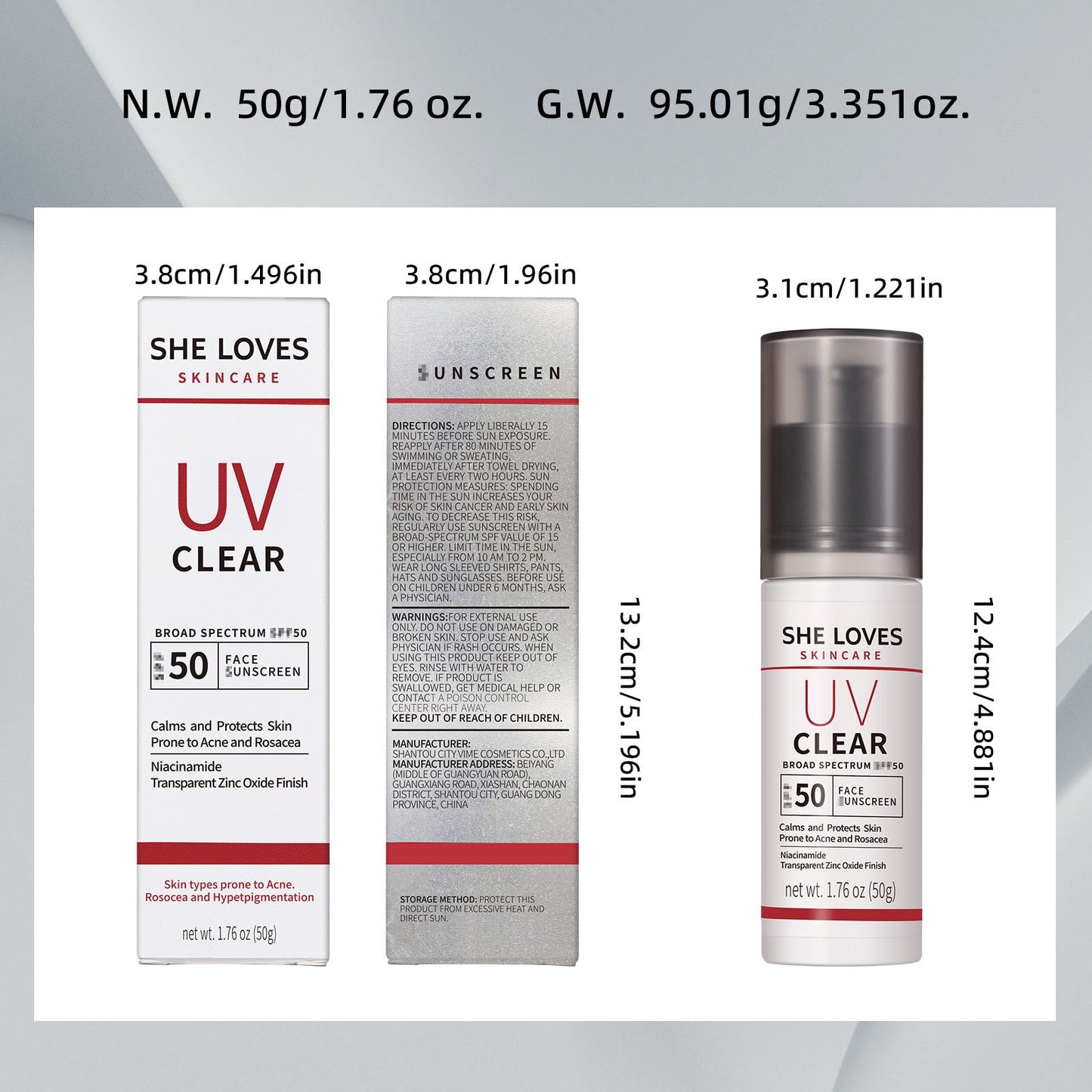 UV Clear SPF 50 Sunscreen
