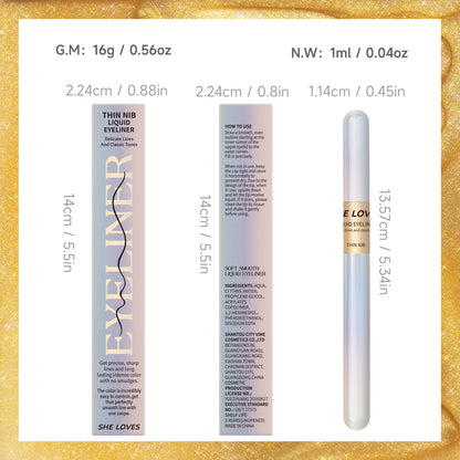 Thin Nib Liquid Eyeliner