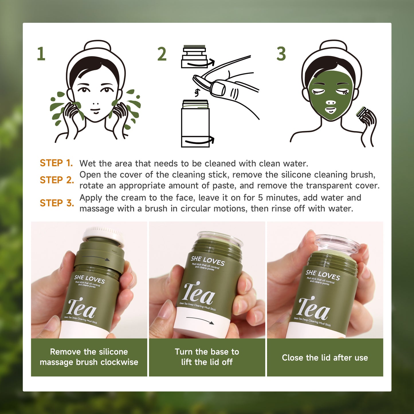 Green Tea Purifying Mud Mask Stick